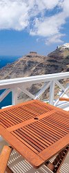 View of the Caldera from a balcony